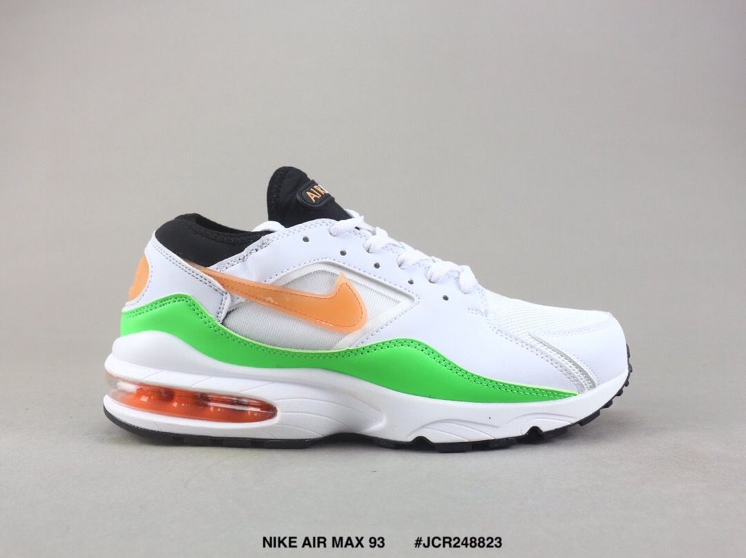 Nike Air Max 93 White Green Orange Shoes